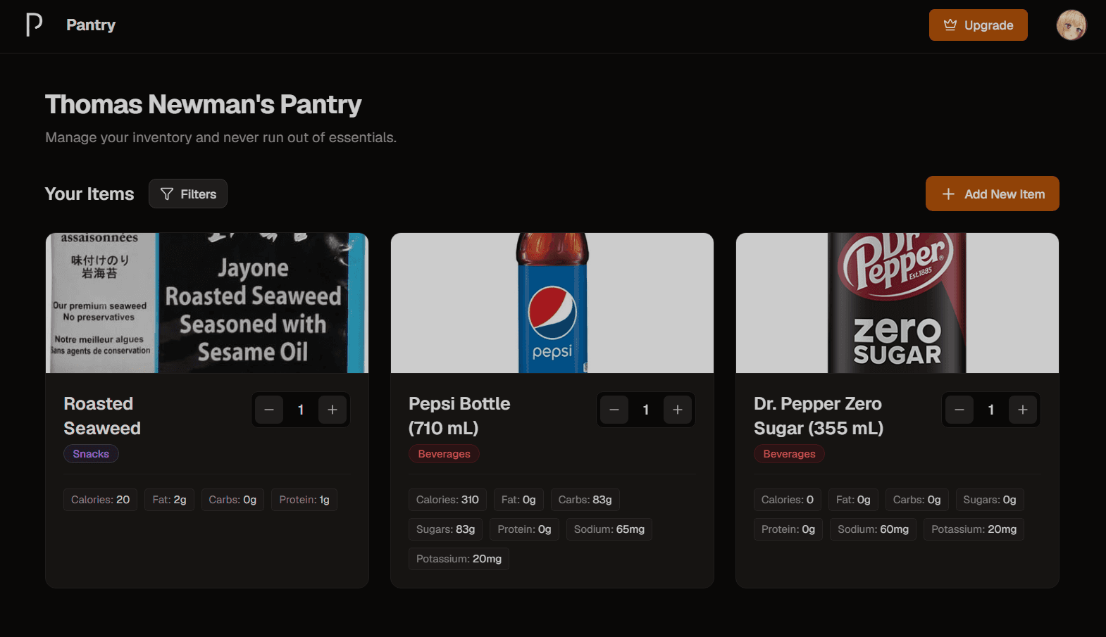 Dashboard Mockup